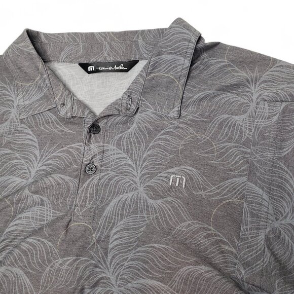 Travis Mathew Performance Polo Men's Palm Print Pima Cotton Blend Golf XXL - Picture 1 of 7